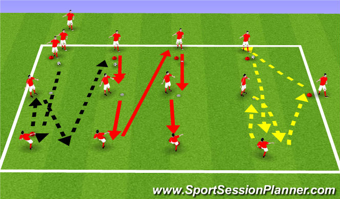 Football/Soccer Session Plan Drill (Colour): Screen 1