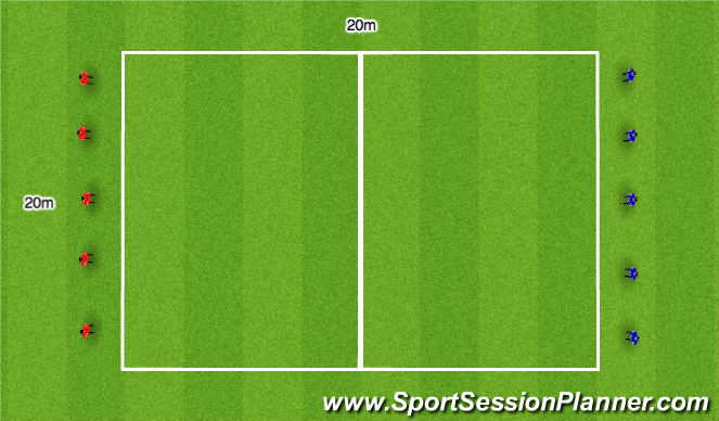 Football/Soccer Session Plan Drill (Colour): Prehab Introduction Warm Up Variation