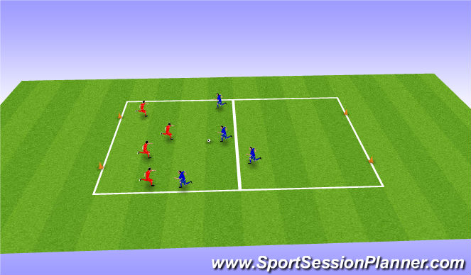 Football/Soccer Session Plan Drill (Colour): Line ball