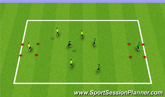 Football/Soccer Session Plan Drill (Colour): in my space