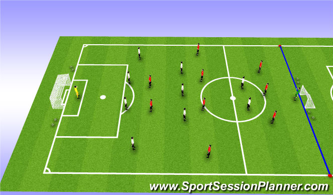 Football/Soccer Session Plan Drill (Colour): Match