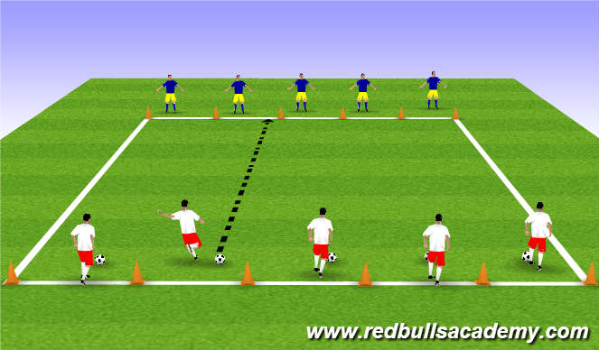 Football/Soccer Session Plan Drill (Colour): Main Theme 1