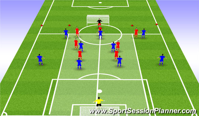 Football/Soccer Session Plan Drill (Colour): Screen 1