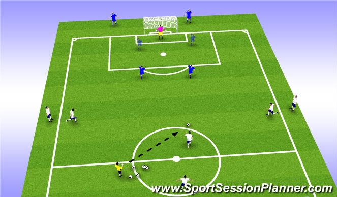 Football/Soccer Session Plan Drill (Colour): Screen 1