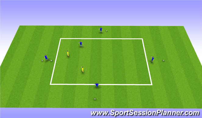 Football/Soccer Session Plan Drill (Colour): Exercise I