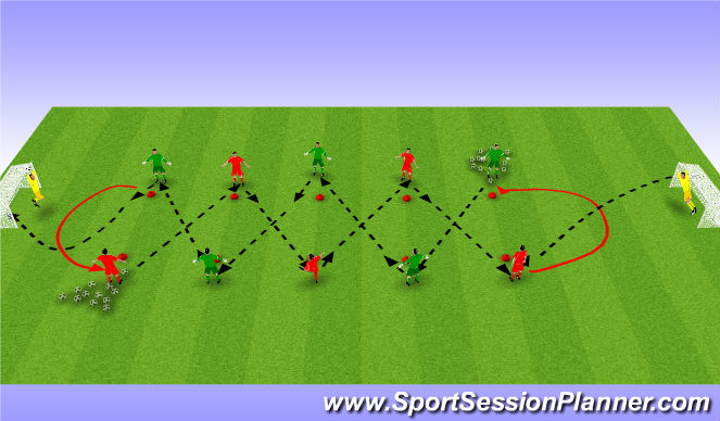 Football/Soccer Session Plan Drill (Colour): Tech4