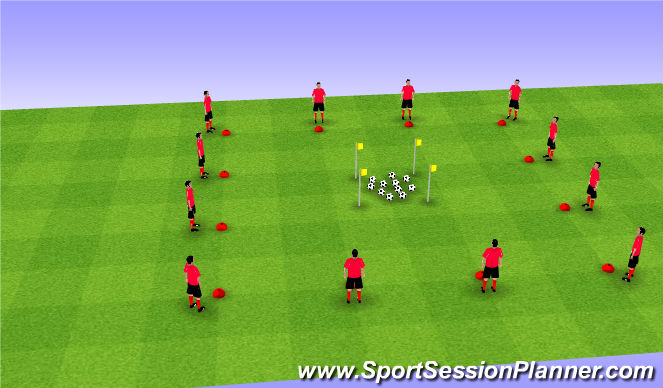 Football/Soccer Session Plan Drill (Colour): Screen 1