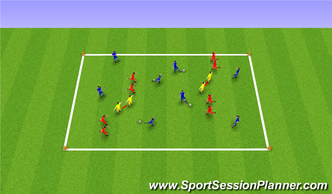 Football/Soccer Session Plan Drill (Colour): Partner Tag