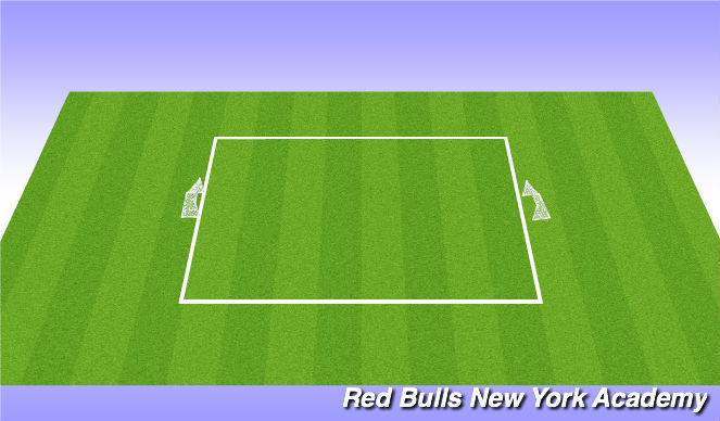 Football/Soccer Session Plan Drill (Colour): 6v6 Scrimmage