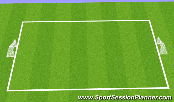 Football/Soccer Session Plan Drill (Colour): Skill Game - 1st Touch