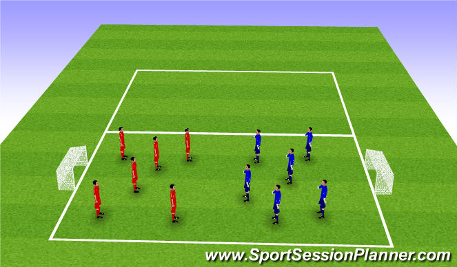 Football/Soccer Session Plan Drill (Colour): 3 Touch Game