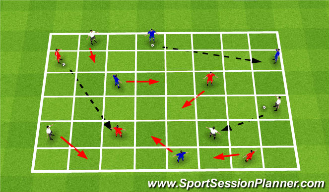 Football/Soccer Session Plan Drill (Colour): Drill - Skill