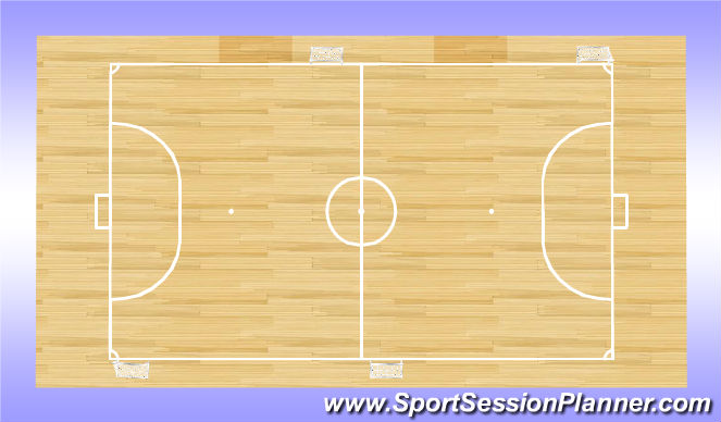 Futsal Session Plan Drill (Colour): Mixed Targets