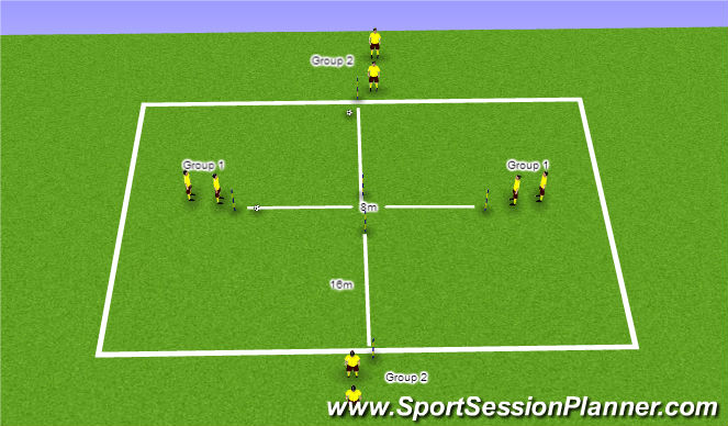 Football/Soccer Session Plan Drill (Colour): Warm Up Variation 7