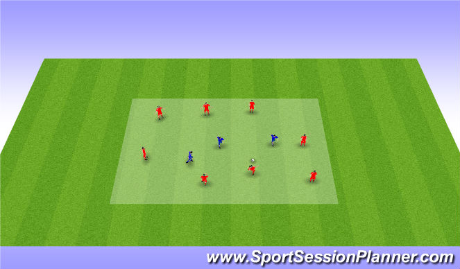 Football/Soccer Session Plan Drill (Colour): warm up extention