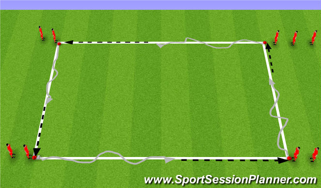 Football/Soccer Session Plan Drill (Colour): Dril