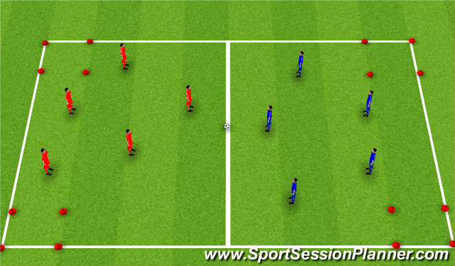 Football/Soccer Session Plan Drill (Colour): Gem