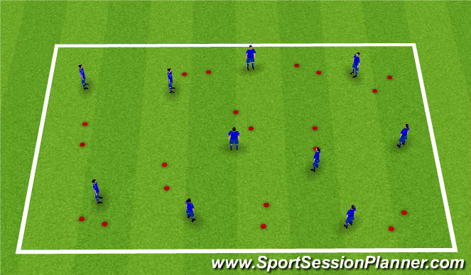 Football/Soccer Session Plan Drill (Colour): Adweithiau
