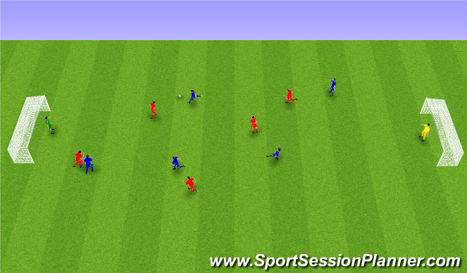 Football/Soccer Session Plan Drill (Colour): 6. Spila.