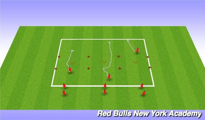 Football/Soccer Session Plan Drill (Colour): Moves