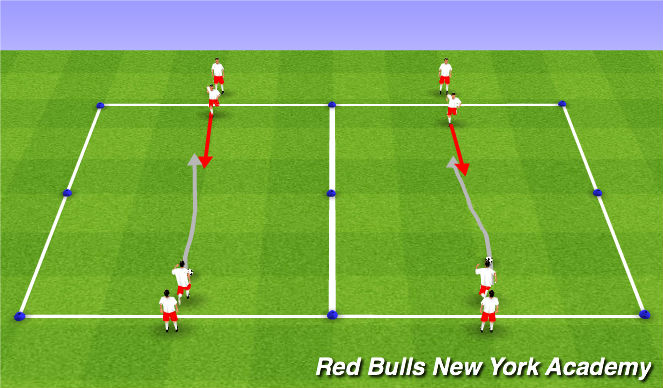 Football/Soccer Session Plan Drill (Colour): Pre Game Warm Up