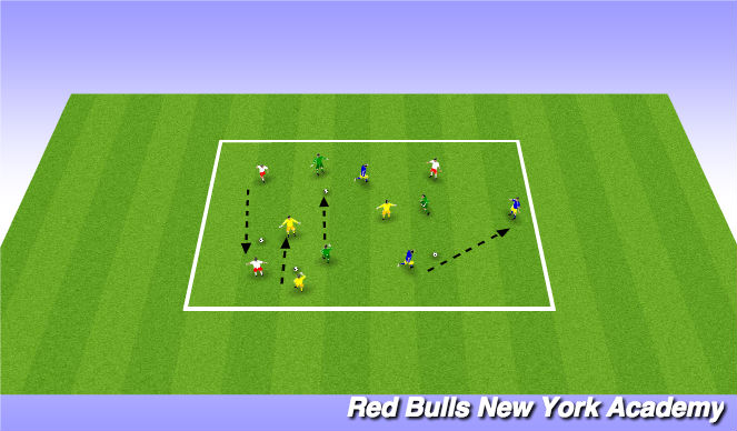 Football/Soccer Session Plan Drill (Colour): Warm Up