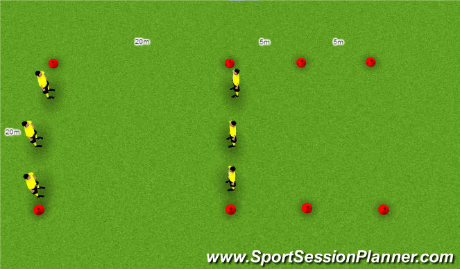 Football/Soccer Session Plan Drill (Colour): Exercise 1