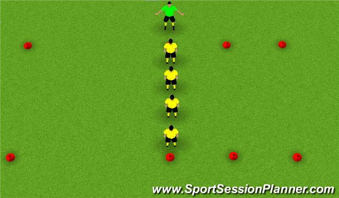 Football/Soccer Session Plan Drill (Colour): Exercise 4