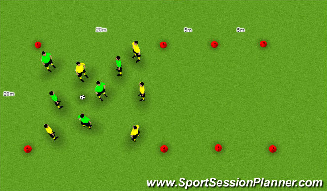 Football/Soccer Session Plan Drill (Colour): Exercise 7