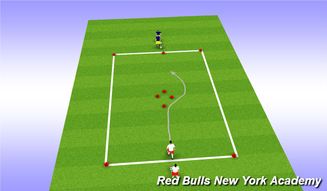 Football/Soccer Session Plan Drill (Colour): Technical