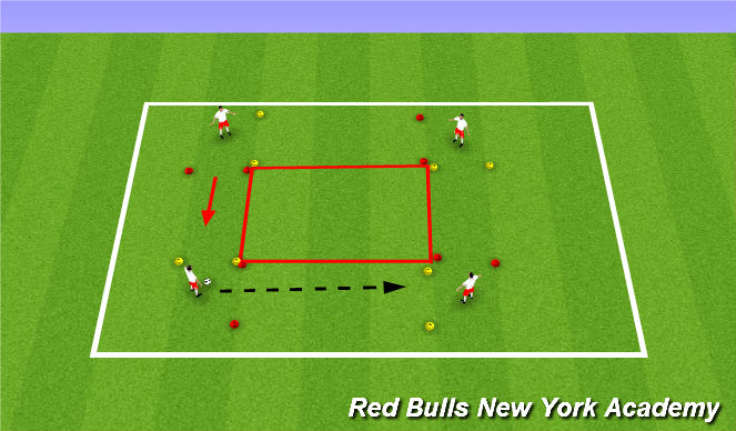 Football/Soccer Session Plan Drill (Colour): Main theme 2