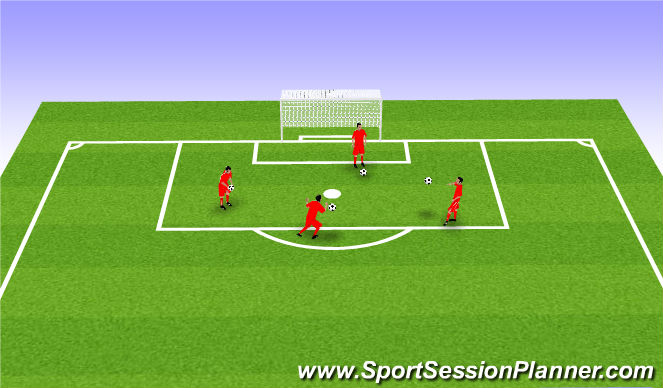 Football/Soccer Session Plan Drill (Colour): Arrival