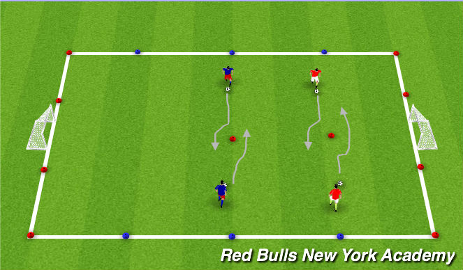 Football/Soccer Session Plan Drill (Colour): technical