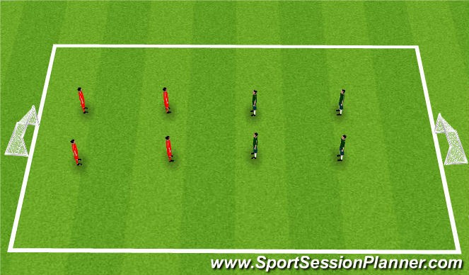 Football/Soccer Session Plan Drill (Colour): Station 4