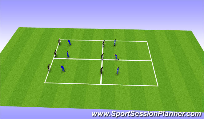 Football/Soccer Session Plan Drill (Colour): Fun Game