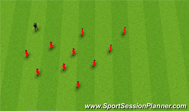 Football/Soccer Session Plan Drill (Colour): Static Stretching