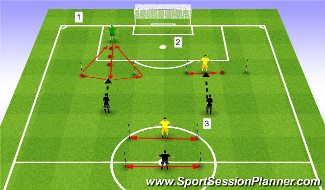 Football/Soccer Session Plan Drill (Colour): Warm-ups