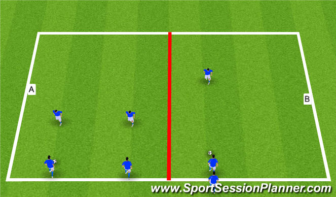 Football/Soccer Session Plan Drill (Colour): 3: Technical Warm-up