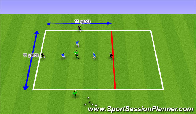 Football/Soccer Session Plan Drill (Colour): Rondo 8 Players