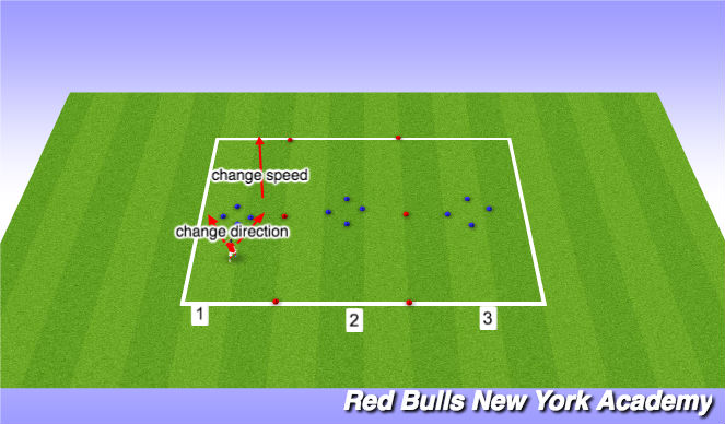 Football/Soccer Session Plan Drill (Colour): Skill move no pressure