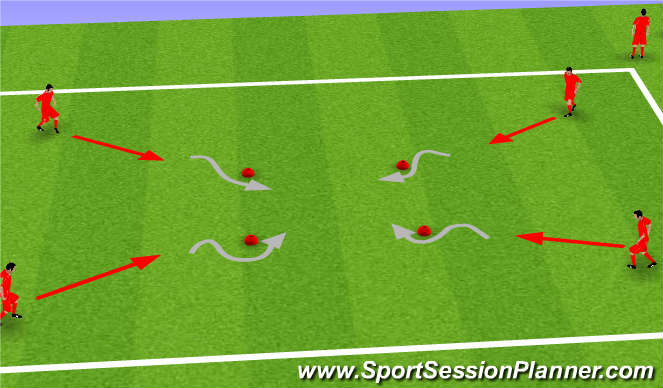 Football Soccer Dribbling U10 U12 Academy Technical Ball Control Beginner