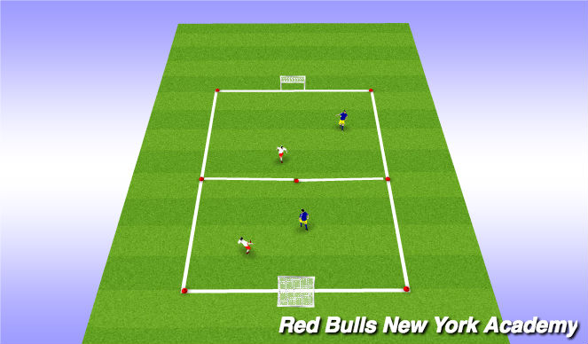 Football/Soccer Session Plan Drill (Colour): Conditioned Game