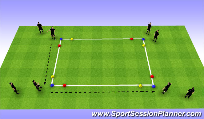 Football/Soccer Session Plan Drill (Colour): Screen 1