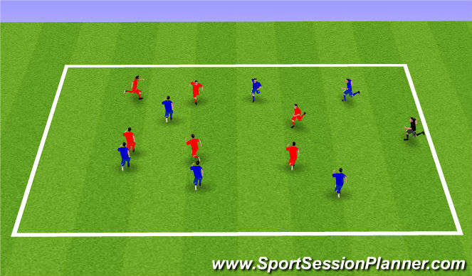 Football/Soccer Session Plan Drill (Colour): Week 1