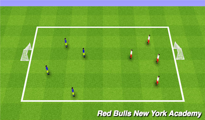 Football/Soccer Session Plan Drill (Colour): Scrimmage