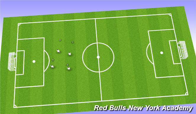 Football/Soccer Session Plan Drill (Colour): warm up