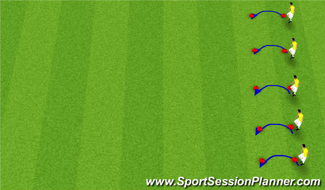 Football/Soccer Session Plan Drill (Colour): Fitness Challenge - Step Jumps