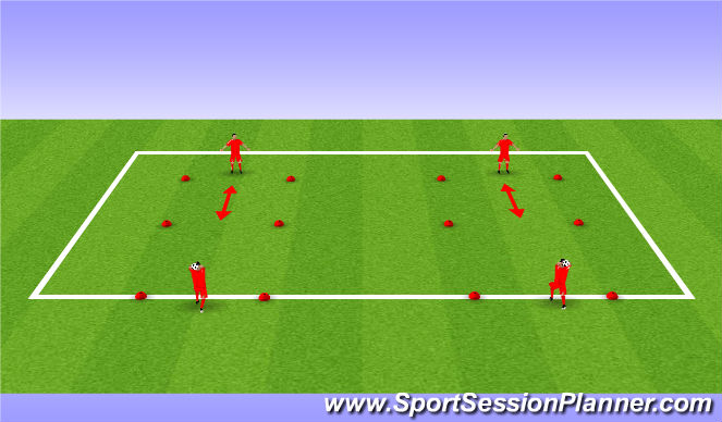 Football/Soccer Session Plan Drill (Colour): BU 11 throw in pass & receive