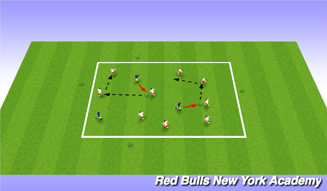 Football/Soccer Session Plan Drill (Colour): Warm-Up