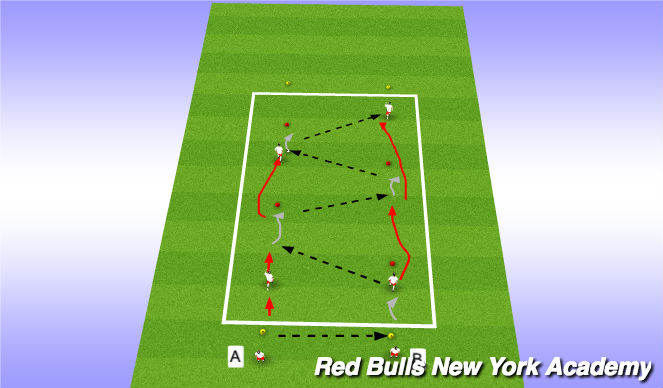 Football/Soccer Session Plan Drill (Colour): Technique